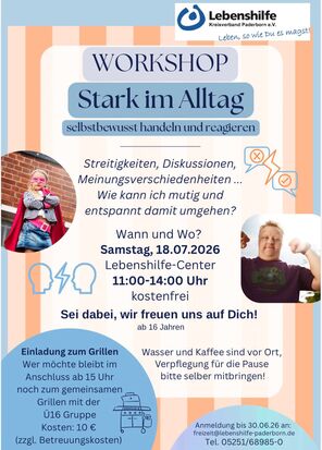 Workshop Stark im Alltag Lebenshilfe Paderborn 