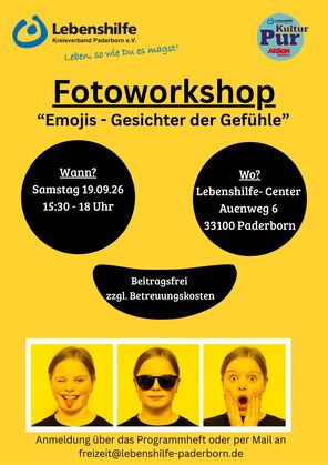 Plakat Fotoworkshop EMOJIS
