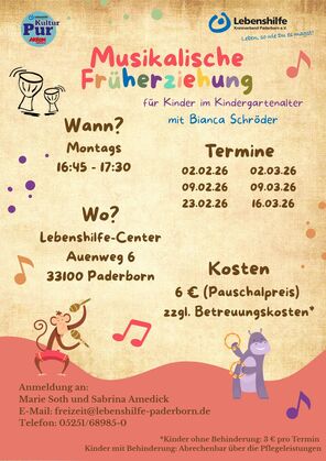 Flyer Musikalische Früherziehung